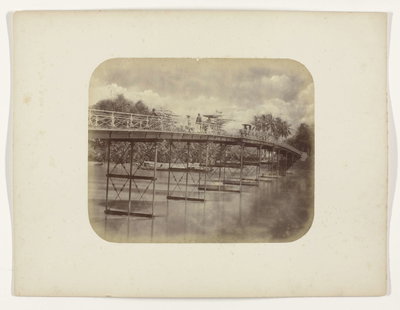 EU: IJzeren brug over de Kali Brantas (1880), Surabaya, 1880