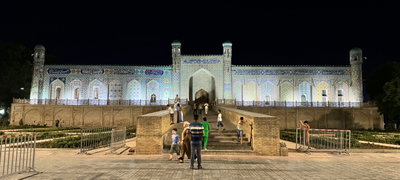 Xudoyorxon oʻrdasi. Kechki koʻrinishi, Kokand, 2024
