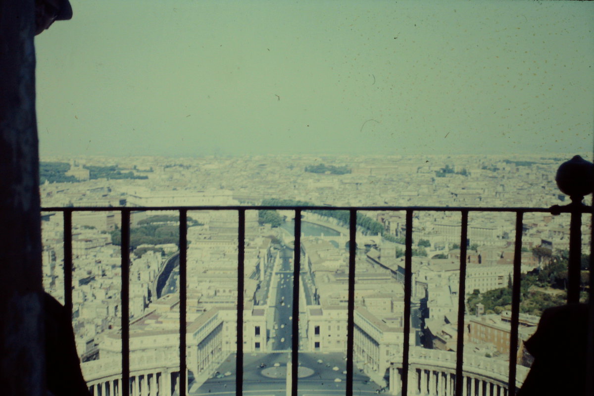 Vatikan Petersdom Panorama, Vatican City, Vatican City, 1962