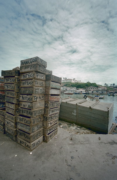 Vis verkoop op de markt - Elmina - - RCE, Elmina, 2002