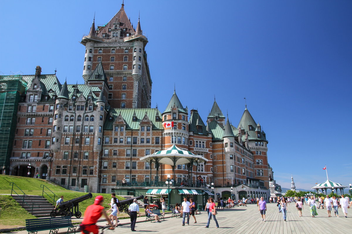 La terrasse Dufferin et le Château Frontenac, Québec, Quebec City, Canada, 2012