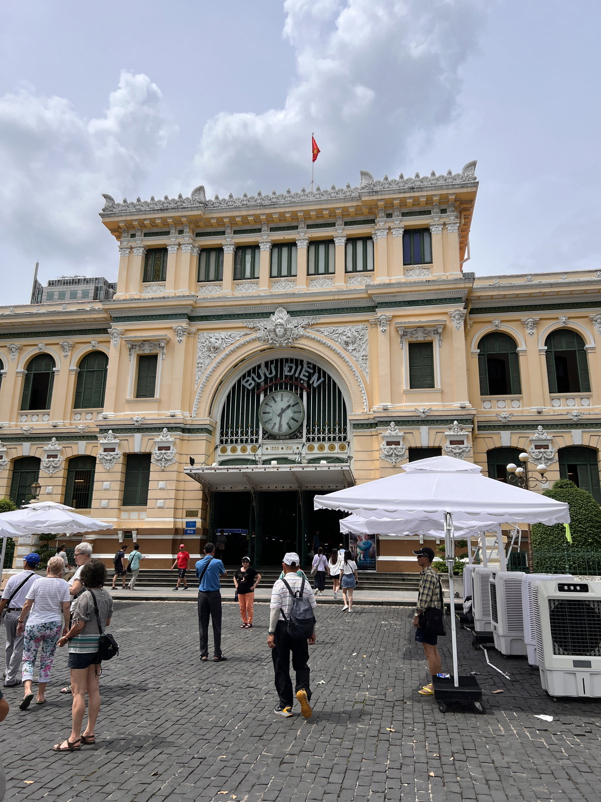 Saigon Central Post Office from outside, Ho Chi Minh City, Vietnam, 2024