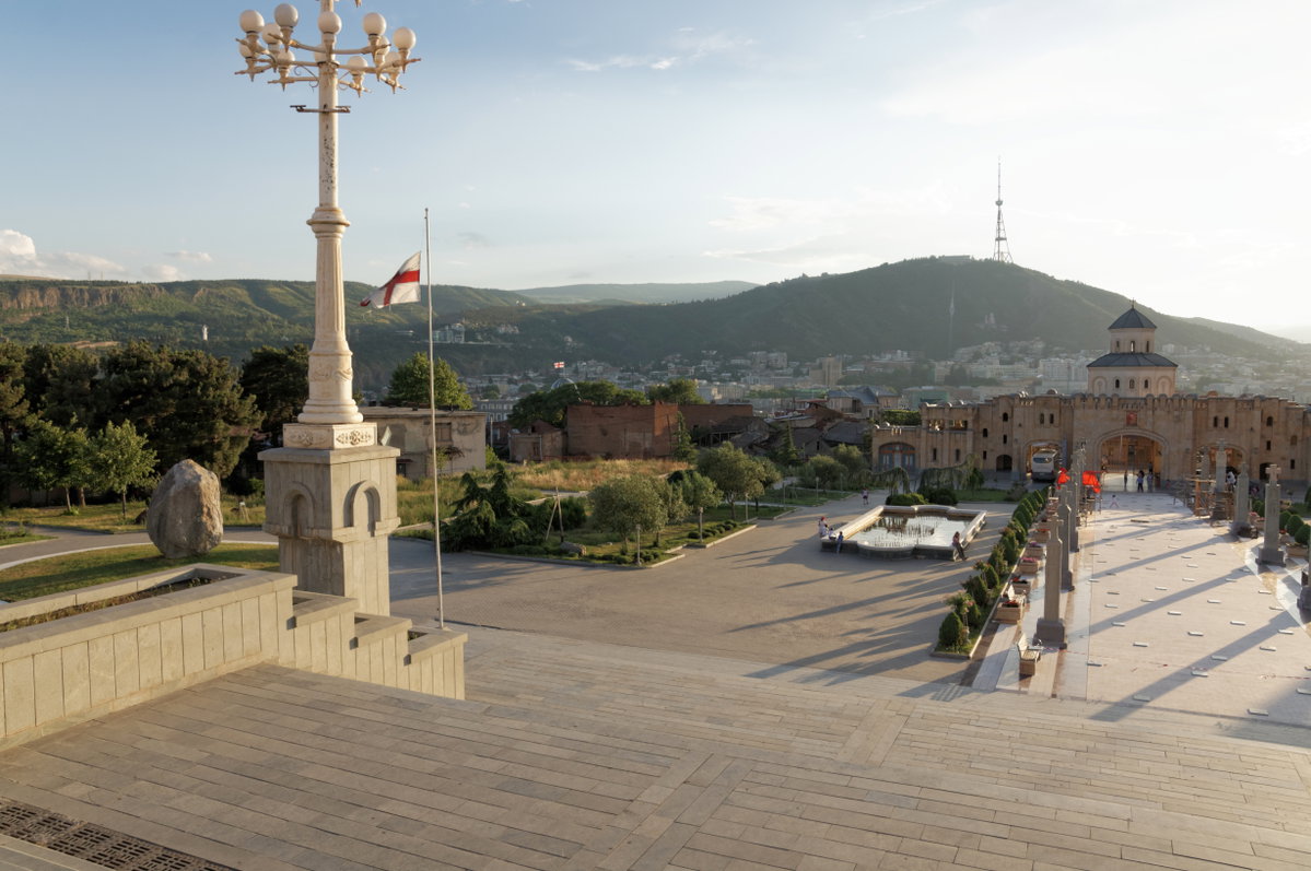 Sameba Cathedral, Courtyard 3, Tbilisi, Georgia, Tbilisi, Georgia, 2014