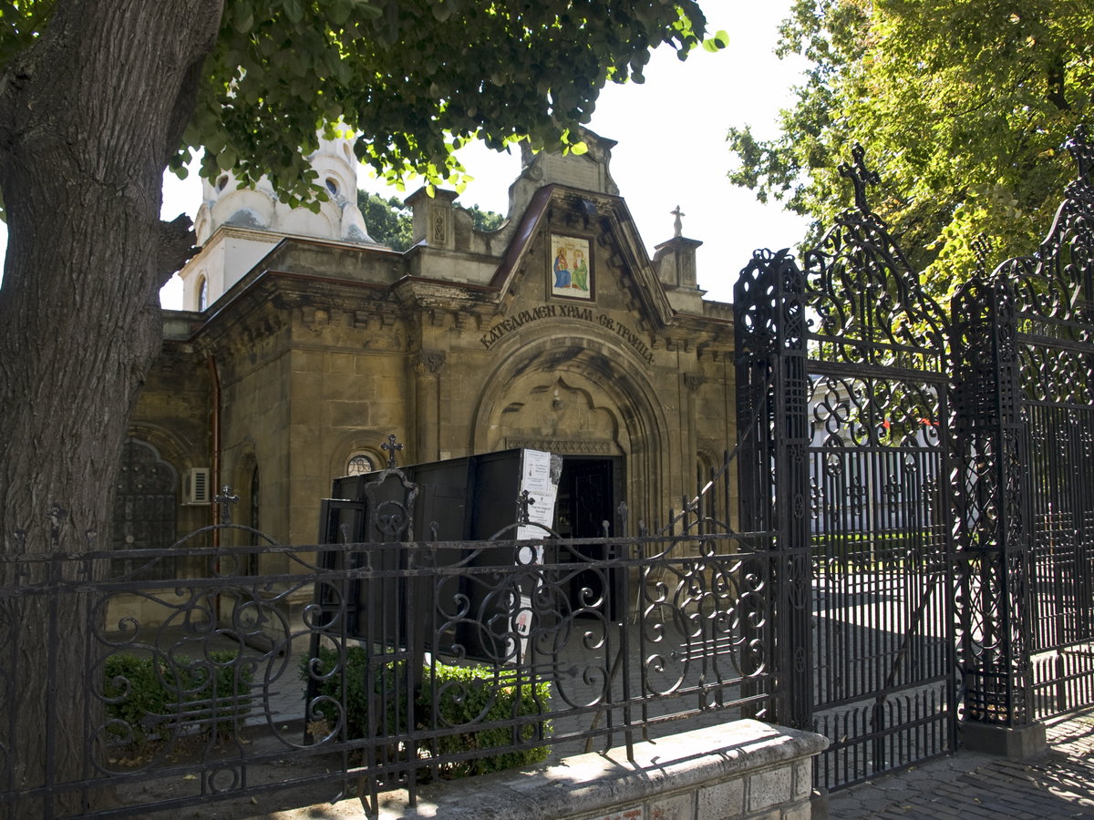 Trinity Church Ruse entrance, Ruse, Bulgaria, 2016