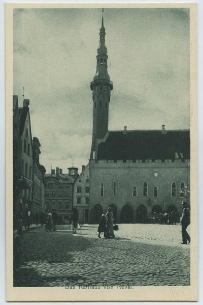 EU: Reval, das Rathaus. (1918), Tallinn, 1918