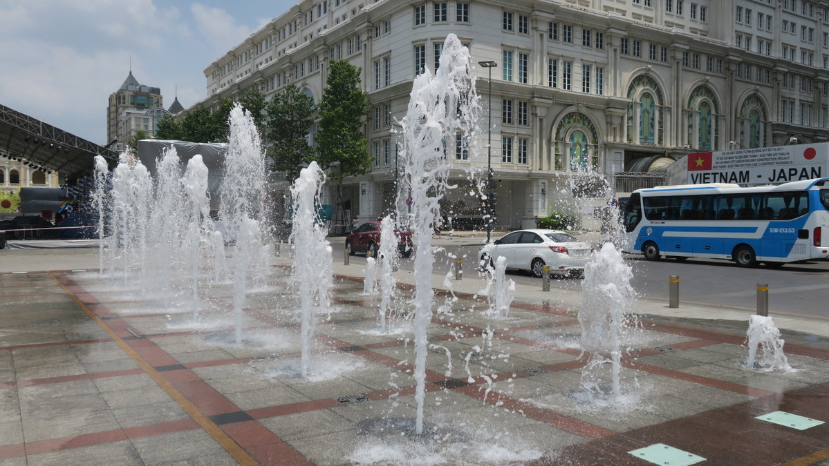 Nguyen Hue Pedestrian Boulevard, Ho Chi Minh City, Vietnam, 2017