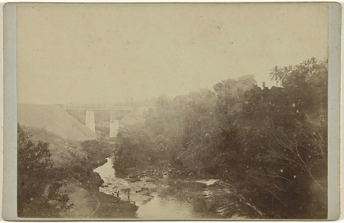 EU: Spoorbrug over de Brantas nabij Malang (1895), Malang, Indonesia, 1895