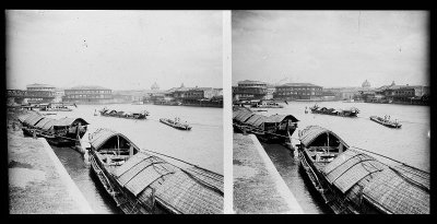EU: Sampan boats on the Pasig River near Manila (1913), Manila, 1913