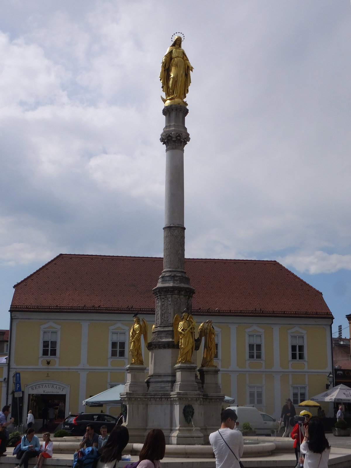 Fountain Madonna and Angels, Zagreb, Croatia, 2016