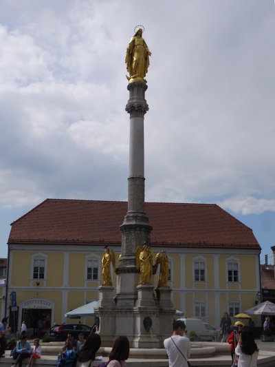 Fountain Madonna and Angels, Zagreb, 2016