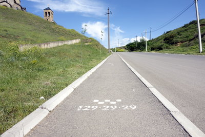 Sidewalk in Gori, Gori — photos through time