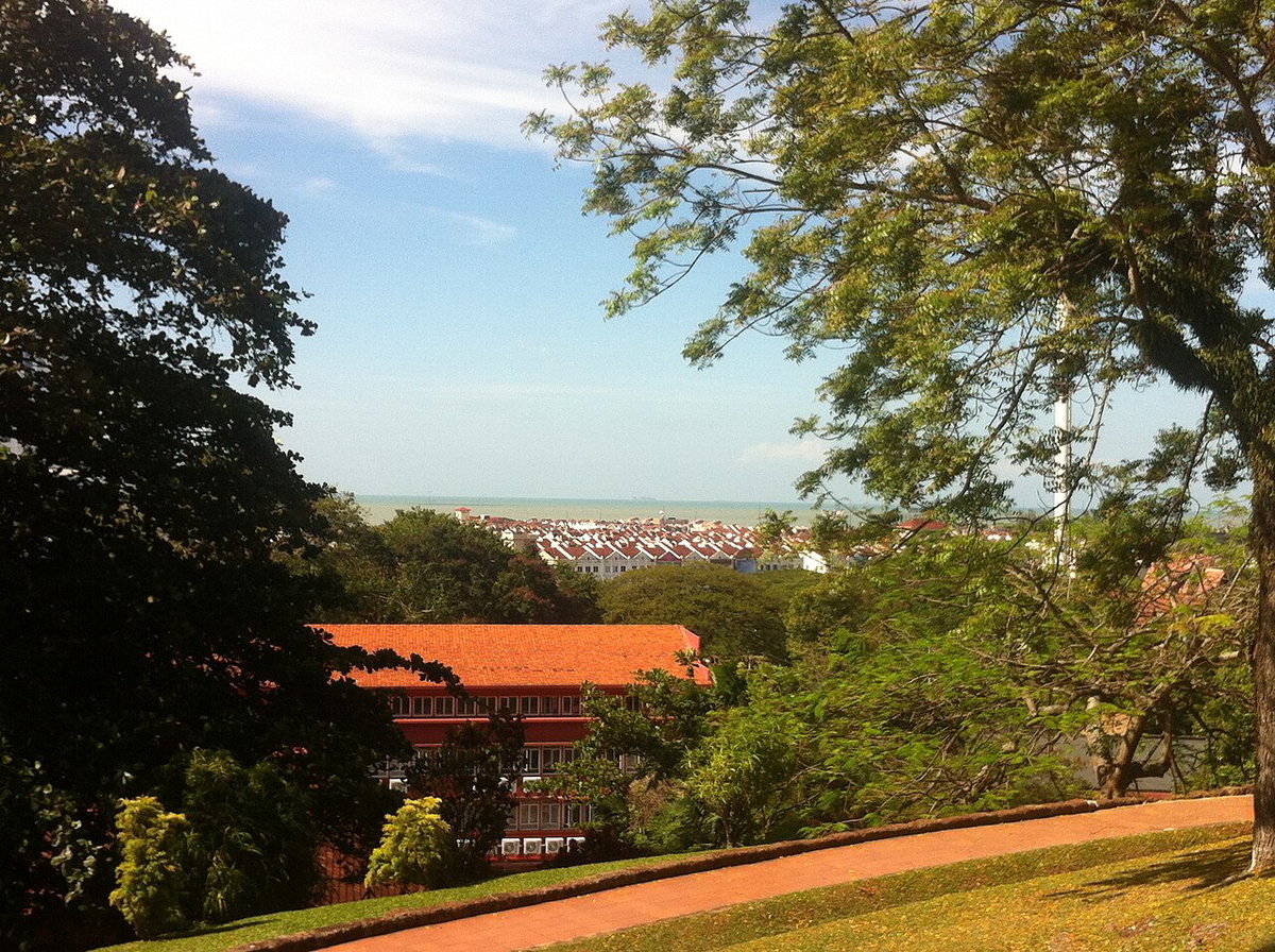 圣保罗山上远眺马六甲海峡, Melaka, Malaysia, 2013