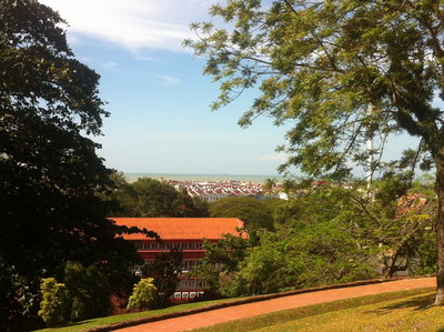 圣保罗山上远眺马六甲海峡, Melaka, 2013