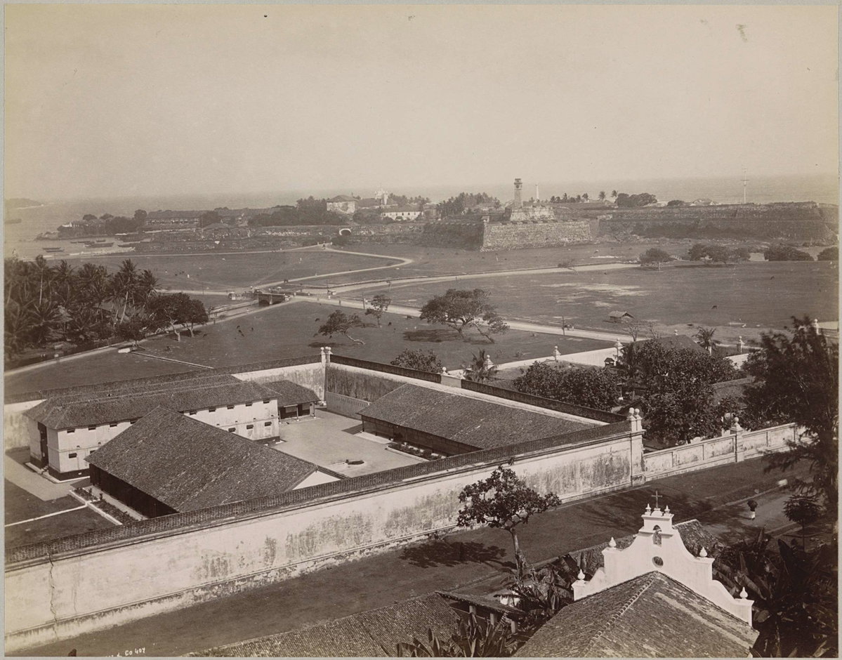 EU: Uitzicht over Galle (1895), Galle, Sri Lanka, 1895