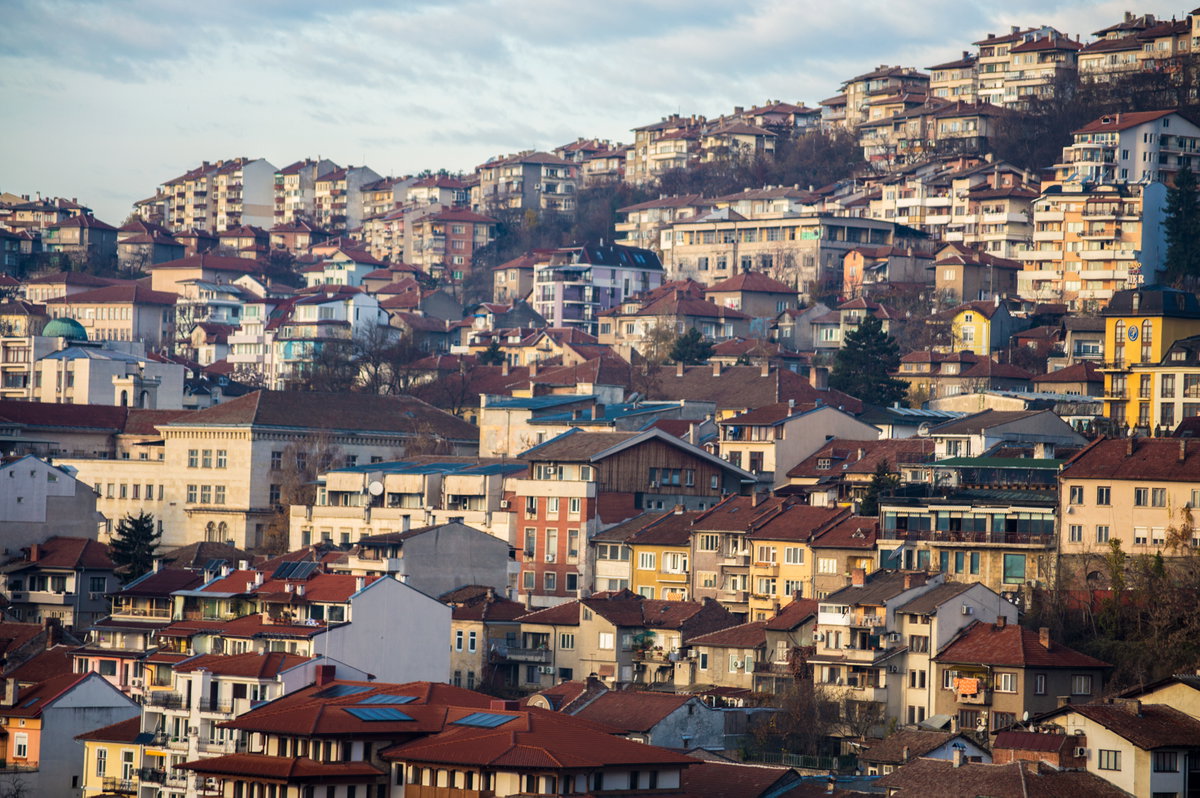 Panoramic view of Veliko Tarnovo, Veliko Tarnovo, Bulgaria, 2016