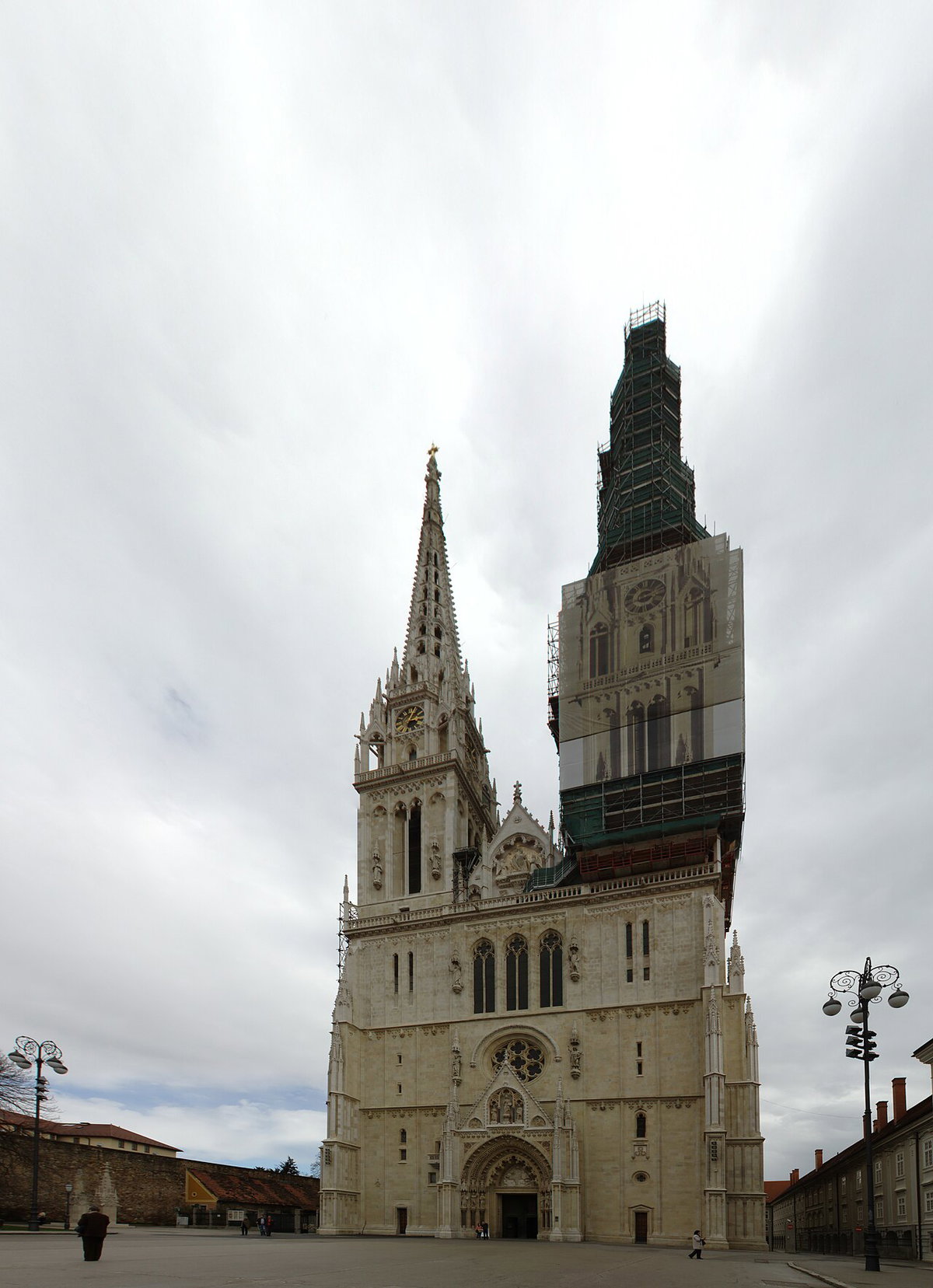 Záhřeb, katedrála, panorama, Zagreb, Croatia, 2013