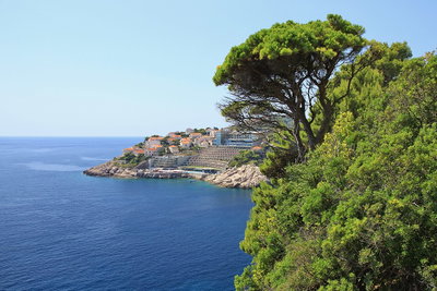 Dubrownik, Widok na morze z tarasu widokowego, Dubrovnik, 2011