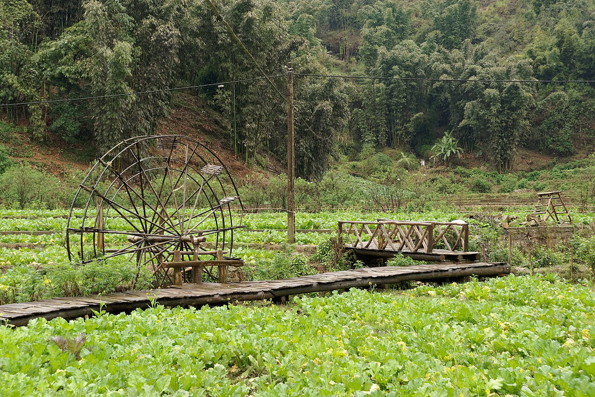 Water wheel in Cat Cat village, Sa Pa, Vietnam, 1145, Sa Pa, Vietnam, 2024