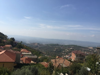 The view of Kruja from old bazar, Krujë, 2018