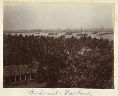 EU: Schepen voor anker in de haven van Colombo (1900), Colombo, 1900