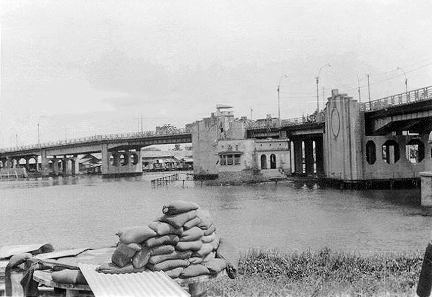 Cầu chữ Y (bridge 1968), Ho Chi Minh City, Vietnam, 1968