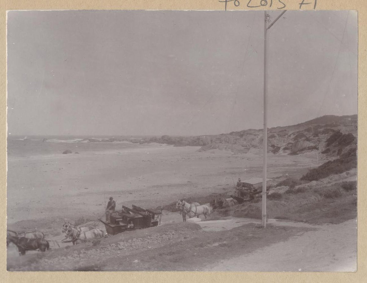 EU: Cape Town. Constantia Rout Bay - beach scene (1897), Cape Town, South Africa, 1897