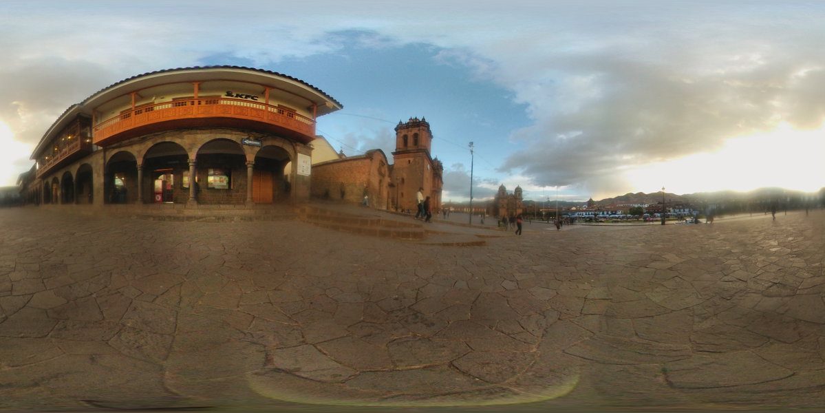 Plaza de armas del Cusco, vista 360, Cusco, Peru, 2017