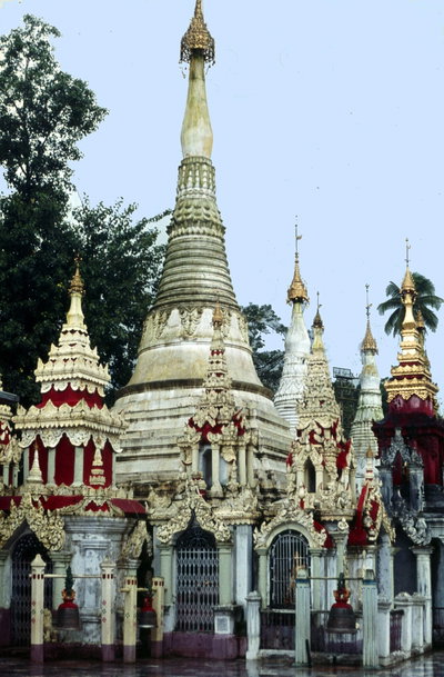 Shwedagon Pagoda in 1976, Yangon, 1976