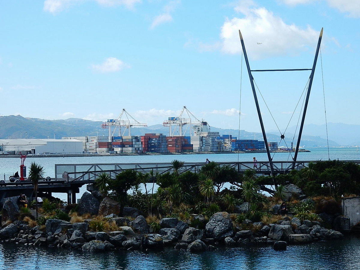 Container Terminal and Rockery, Wellington, New Zealand, 2016
