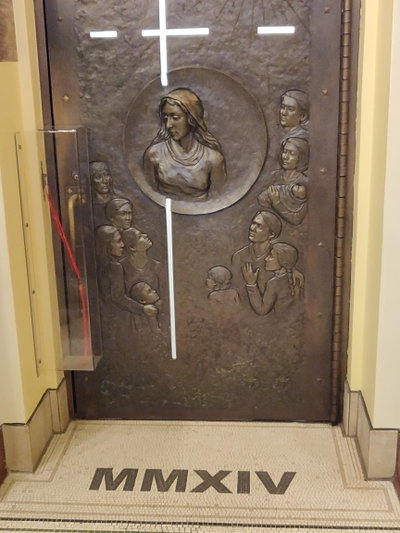 Holy Door of Notre-Dame de Québec Basilica-Cathedral, Quebec City, 2018