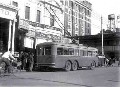 Perth trolleybus number, Perth, 1933