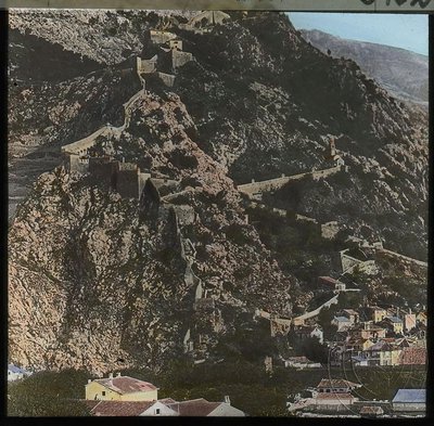 EU: Kotor - city walls (1897), Kotor, Montenegro, 1897