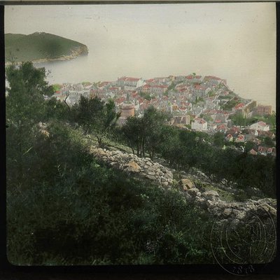 EU: Dubrovnik - A view of the city, (1900), Dubrovnik, 1900