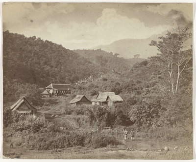 EU: Kawigebergte 8820 vt (Hoogste top Boedah / Telekoong bij Batoe / Koffe land Grens Panawanang / Malang Kedirie) (1880), Malang, 1880
