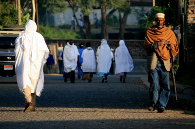 Gondar street scene, Gondar, 2009