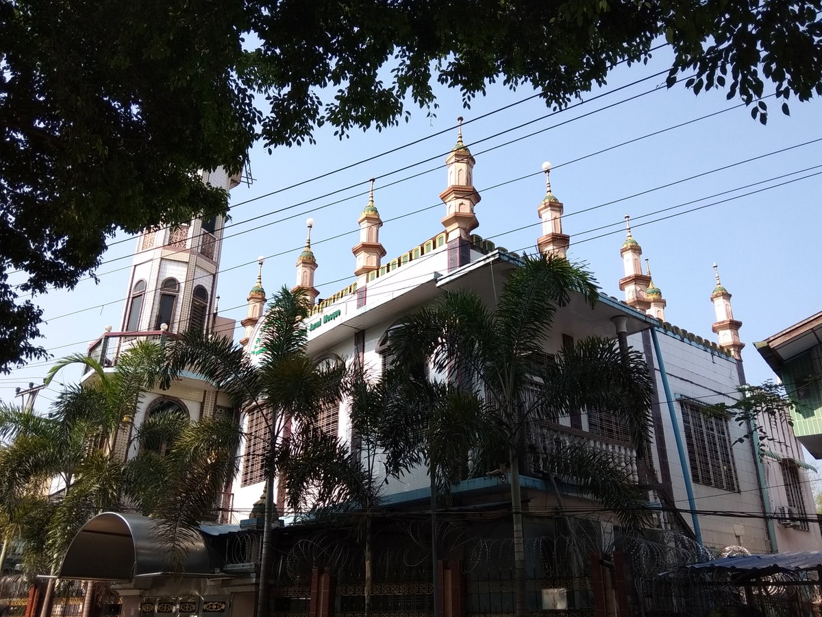 Yankin Mosque yayadar street yankin yangoon, Yangon, Myanmar, 2018
