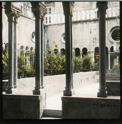 EU: Dubrovnik, Franciscan cloister colonnade ( ) (1900), Dubrovnik, 1900