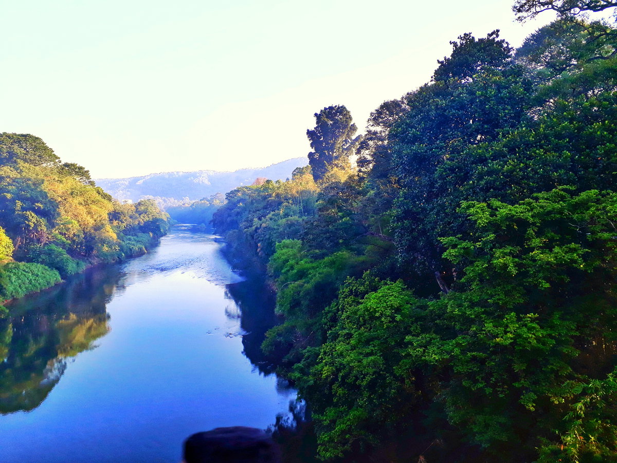 River mahawali front view, Kandy, Sri Lanka, 2020