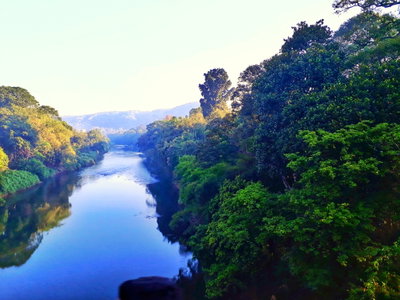 River mahawali front view, Kandy, 2020