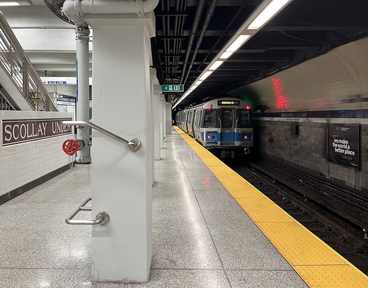 Government Center MBTA Blue Line Platform, Boston, United States, 2024