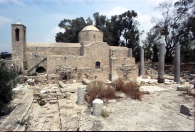 EU: Paphos: Kirche vom Chrysopolitissa (1986), Paphos, 1986