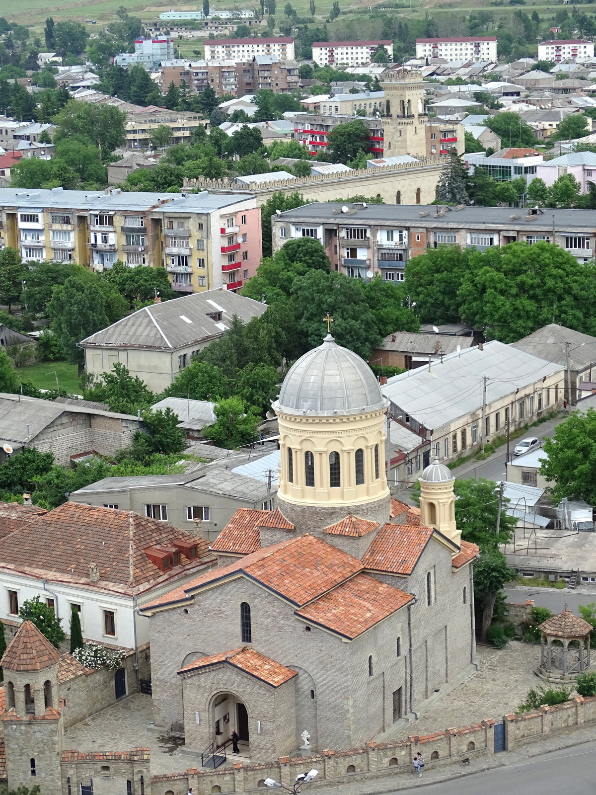 View over Cathedral with Stalin Museum at Rear - Gori - Georgia, Gori, Georgia, 2015