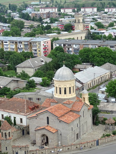 View over Cathedral with Stalin Museum at Rear - Gori - Georgia, Gori, 2015