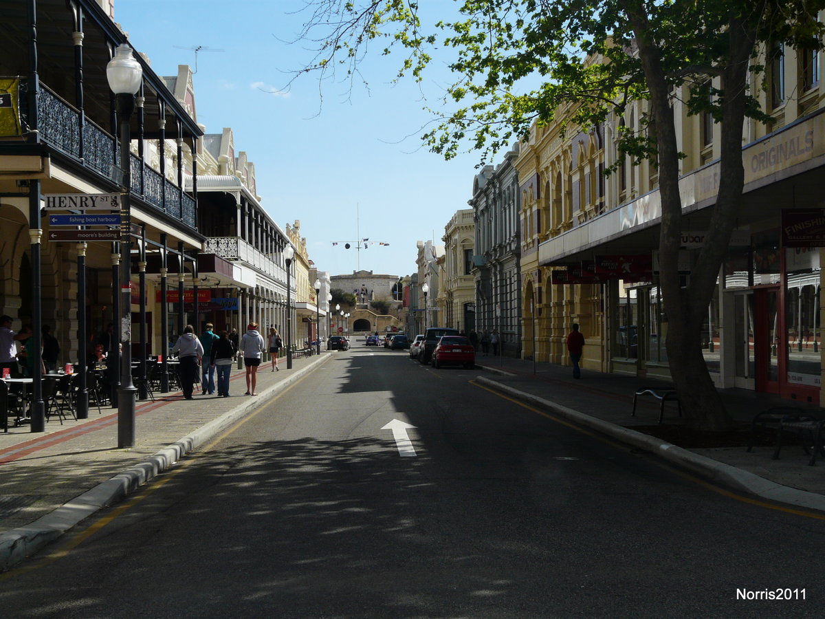 Fremantle. A shady High St, Fremantle, Australia, 2008