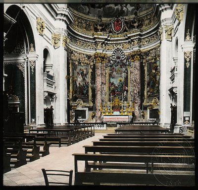 EU: Dubrovnik: cathedral sanctuary interior (1900), Dubrovnik, 1900
