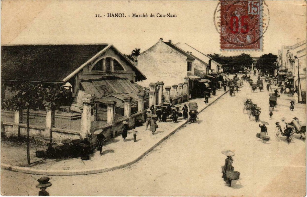 Hanoï - Marché de Cua-Nam, Hanoi, Vietnam, 1950