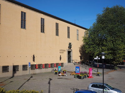 Main entrance to the Swedish History Museum September, Stockholm, 2015