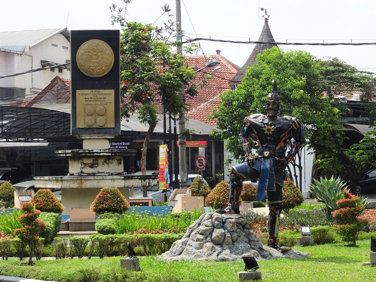 Adipura monument in Malang, Malang, Indonesia, 2018