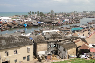 View over Elmina and Benya Lagoon from Fort St. Jago - Elmina - Ghana, Elmina, 2010
