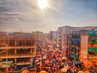 A typical makola market day, Accra, 2023